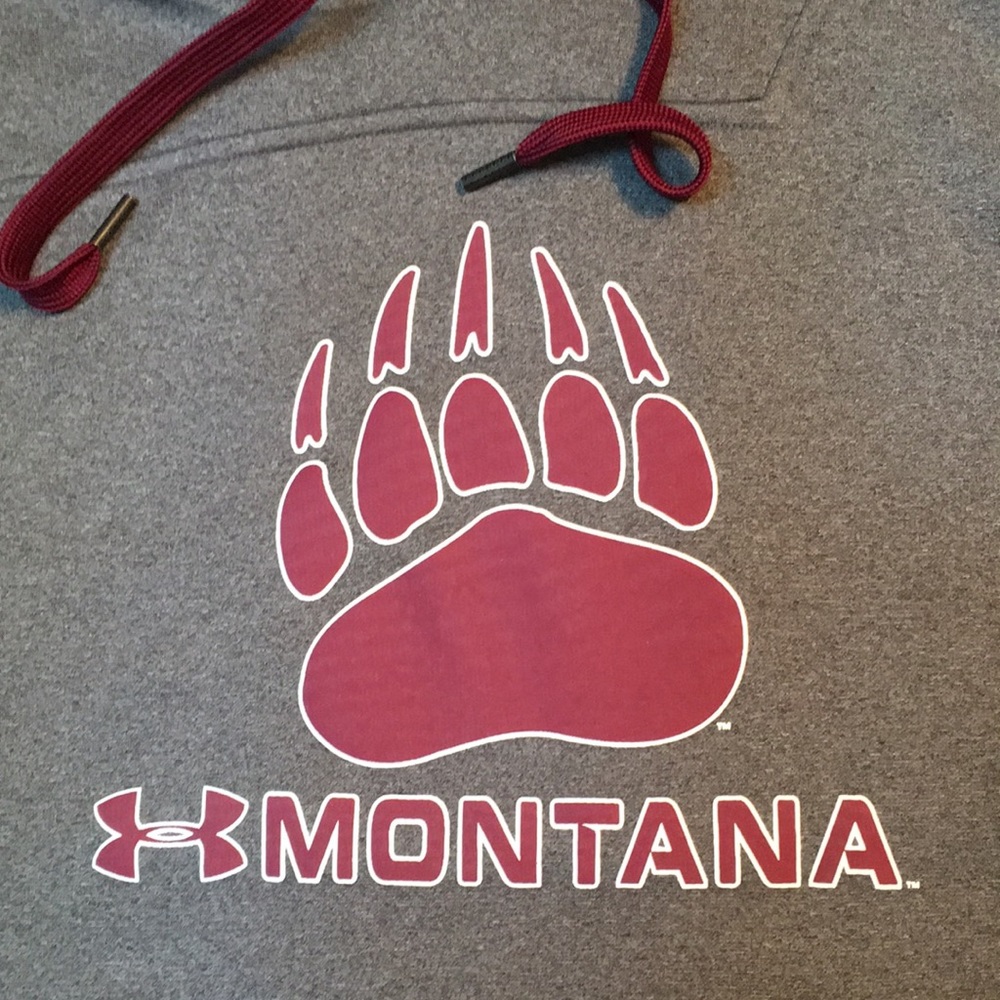 Under Armour Gray and Maroon Hoodie